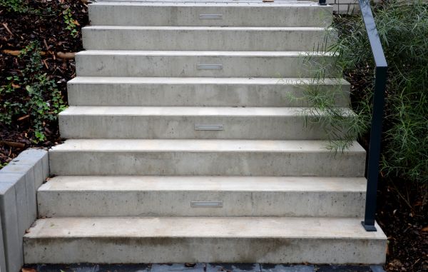 Poured Step Installation in Fresno