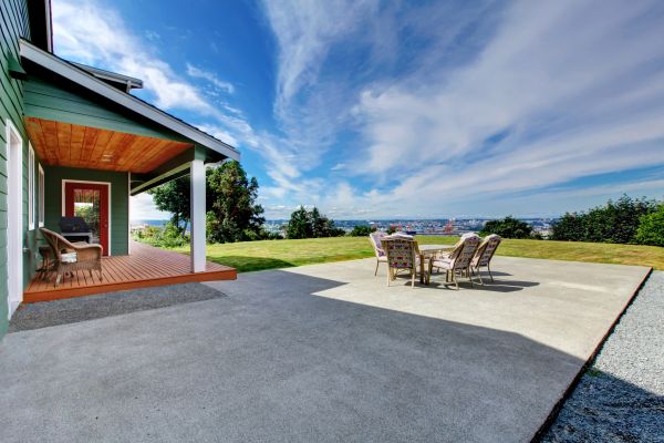 Backyard Concrete Paving